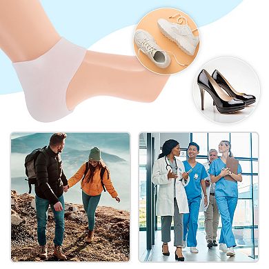 Silicone Non Perforated Heel Protectors for Travelling 1 Pair