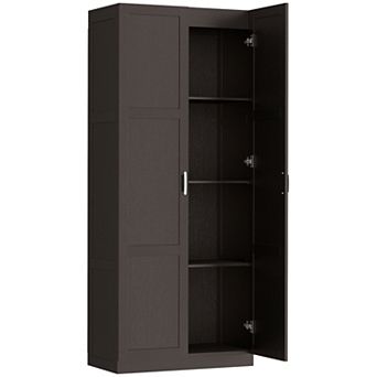 HOMCOM Kitchen Pantry Cabinet with Soft-Close Hinges Kitchen Cabinet,