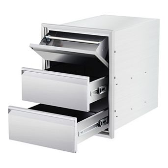 Three-Layer Stainless Steel Outdoor Kitchen Drawer