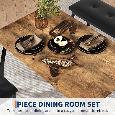 4-Piece Space-Saving Dining Table Set