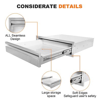 Stainless Steel Outdoor Kitchen Drawers