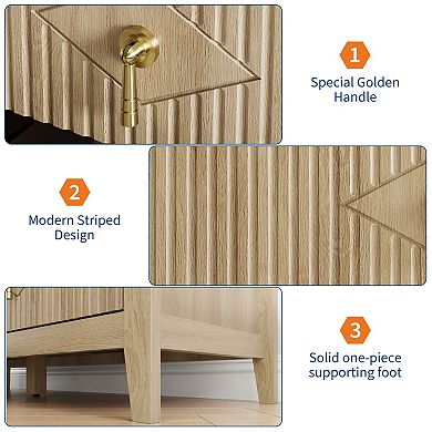 5 Drawer Wave Front Chest of Drawers