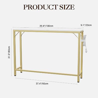 39.4" Narrow Console Table