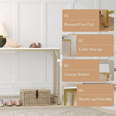 39.4" Narrow Console Table