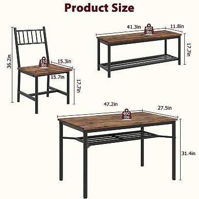 Dining Table Set for 4