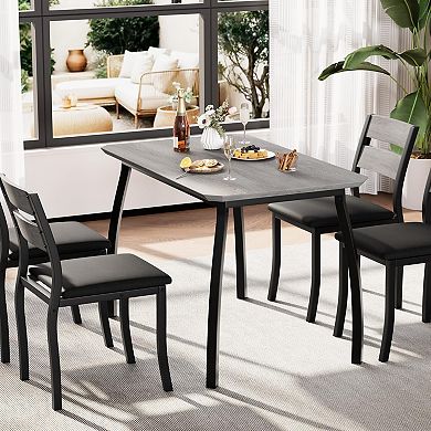 Dining Table Set for 4 Modern Kitchen Table and Chairs Set