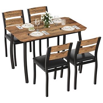 Dining Table Set for 4 Modern Kitchen Table and Chairs Set