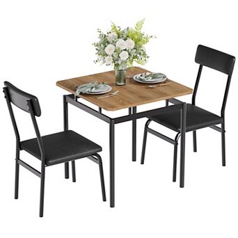 Modern 3 pc Dining Table Set for 2