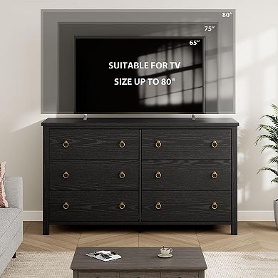Chest of 6 Drawers in Tall Dresser