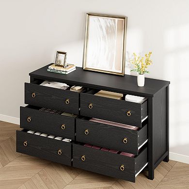 Chest of 6 Drawers in Tall Dresser