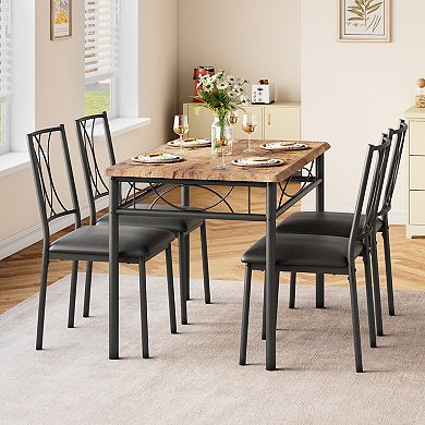 5-Piece Dining Table Set for 4