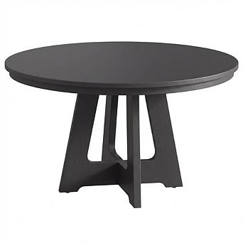 47" Round Wooden Farmhouse Dining Table