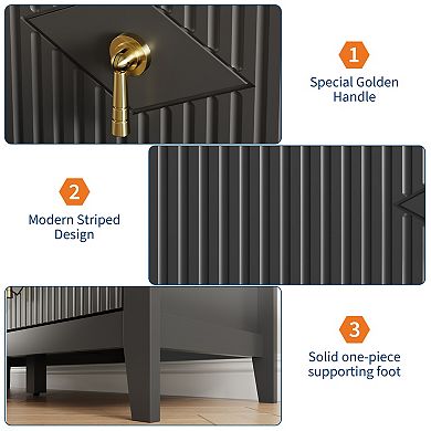 6 Drawer Wave-Front Chest of Drawers