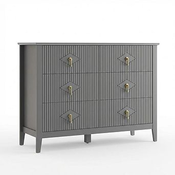 6 Drawer Wave-Front Chest of Drawers