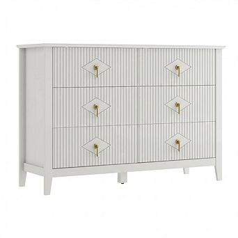 6 Drawer Wave-Front Chest of Drawers