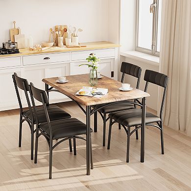 5-Piece Dining Table Set for 4