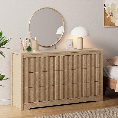 Modern Fluted Dresser for Bedroom