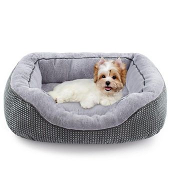 Washable Calming Dog Bed Anti-Slip Warming Durable