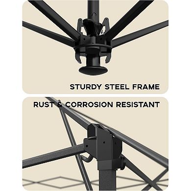 Outdoor Pop Up Gazebo Canopy Tent with Netting and Adjustable Height