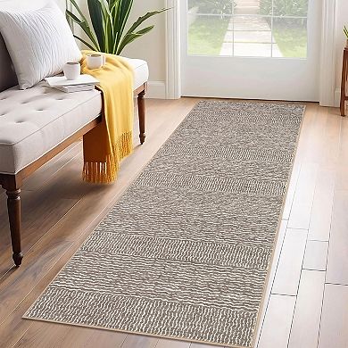 Collection Indoor Area Rug Handmade Flat Weave Wool Cotton for Living Room, Bedroom