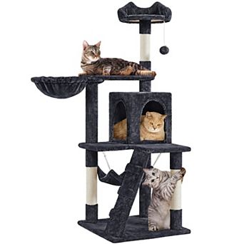 54 in Multi-Level Cat Tree with Condo Hammock Activity Center