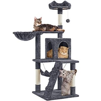 54 in Multi-Level Cat Tree with Condo Hammock Activity Center