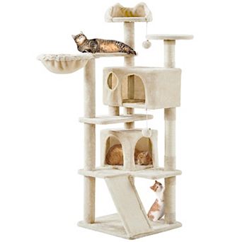 57" Multi-Level Cat Tree Condo Activity Tower Play House