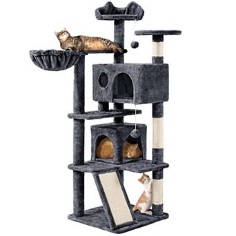 57" Multi-Level Cat Tree Condo Activity Tower Play House