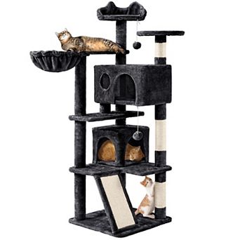 57" Multi-Level Cat Tree Condo Activity Tower Play House