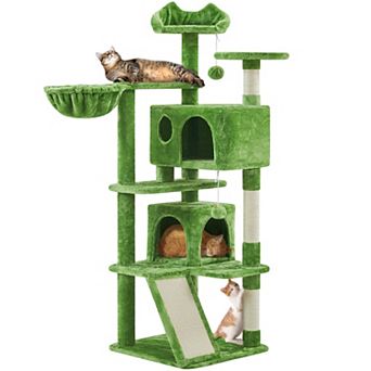 57" Multi-Level Cat Tree Condo Activity Tower Play House