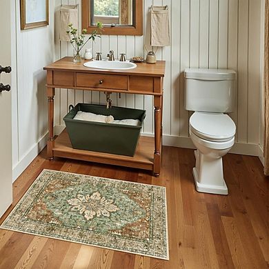 2'x3' Non-Slip Washable Rug for Entryway, Kitchen, Bathroom Multiple Colors