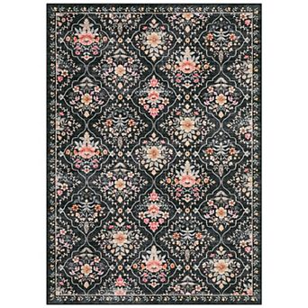 Modern Elegant Floral Durable Stain Resistant Washable Waterproof Perfect Area Rug for Living Room