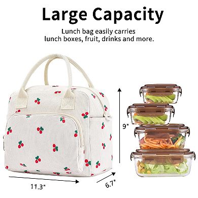 Cute Insulated Lunch Tote for Women Work Picnic