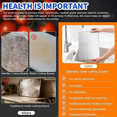 3 pieces Titanium Food-Grade Kitchen Cutting Boards
