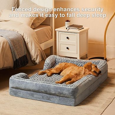 Large Dog Couch Bed Waterproof Non-Skid Washable