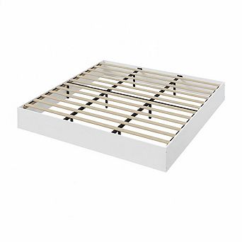 Modern Minimalist Sturdy Wood Platform Bed Frame,Floor-Standing Noise-Free,Strong Wooden Slats