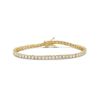 SHYMI 3mm Round Tennis Bracelet — 18K Gold-Filled, CZ, Size 7