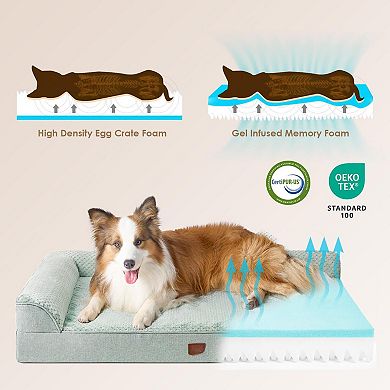 Memory Foam Dog Bed Washable Waterproof Nonskid Couch