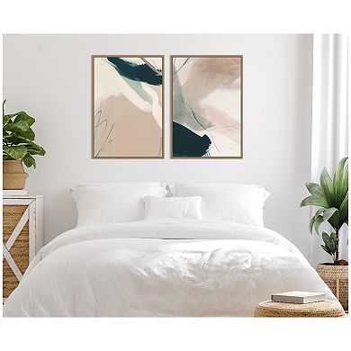 Marks No. 1 & No. 2 2 Piece Framed Canvas Wall Art Set by Amy Lighthall