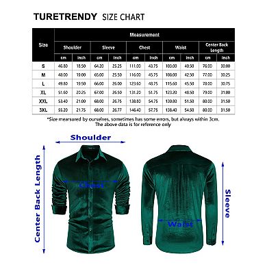 Men's Floral Pattern Satin Dress Shirt Long Sleeve Formal Wear