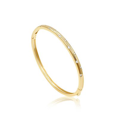 SHYMI Inlay Stone Bangle — 18K Gold-Filled, CZ