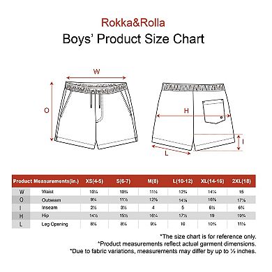 Boys' 4-18 Swim Trunks with Compression Liner UPF 50+
