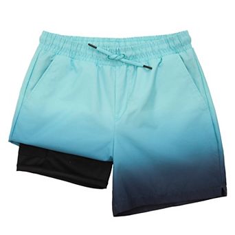 Boys' 4-18 Swim Trunks with Compression Liner UPF 50+