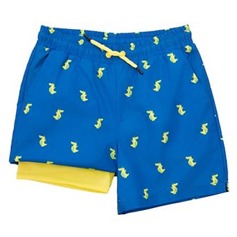 Boys' 4-18 Swim Trunks with Compression Liner UPF 50+