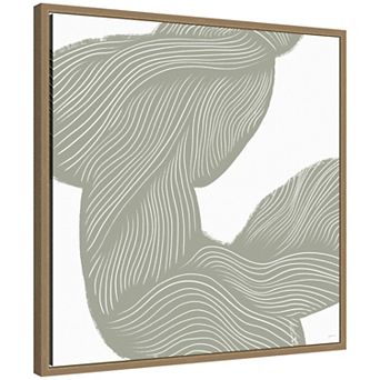 Movement Lines by Gabrielly Guedes Framed Canvas Wall Art Print