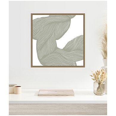 Movement Lines by Gabrielly Guedes Framed Canvas Wall Art Print