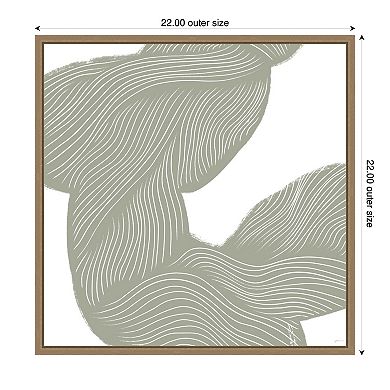 Movement Lines by Gabrielly Guedes Framed Canvas Wall Art Print