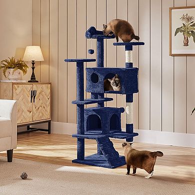 54in Cat Tree Condo Scratch Post Kitten Play House