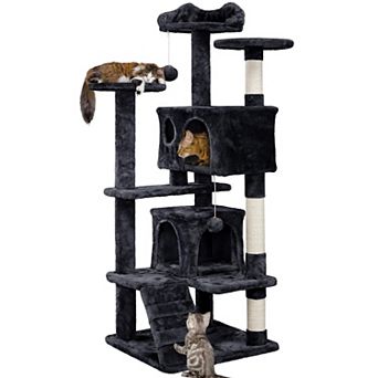 54 in Cat Tree Condo Scratch Post Kitten Play House