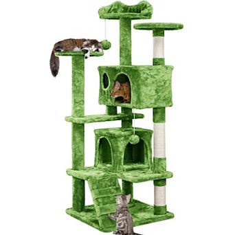 54 in Cat Tree Condo Scratch Post Kitten Play House